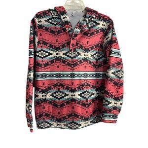 MAROTHS Geometric Aztec‎ Print Hoodie  Size M
